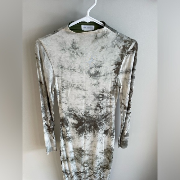 Lovers + Friends Ivanna Midi Dress - Green Tie Dye - Size Small - Picture 6 of 15